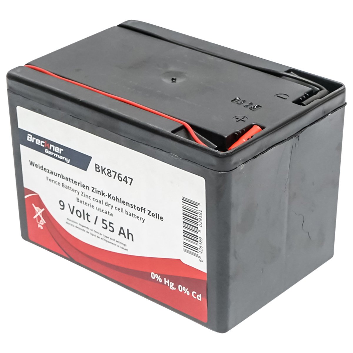 Baterie uscata (nereincarcabila) 9V 55Ah pentru gard electric Breckner Germany